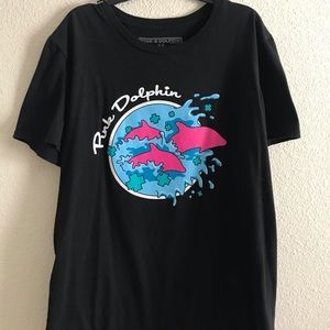 Black Pink Dolphin T Shirt